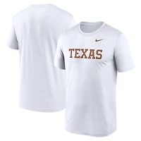 Men's Nike White Texas Longhorns Primetime Legend Wordmark T-Shirt