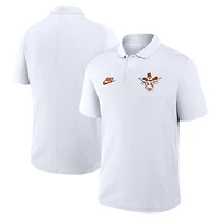 Polo Nike blanc Texas Longhorns Primetime Victory Legacy Vault Performance pour homme