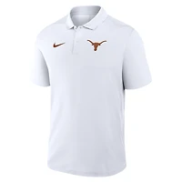 Polo Nike blanc Texas Longhorns Primetime Victory pour homme avec logo principal