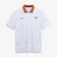 Men's Nike White Texas Longhorns Vapor Pattern Dri-FIT Polo