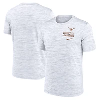 Men's Nike White Texas Longhorns Velocity Stacked Dri-FIT T-Shirt