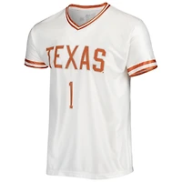 Maillot de basket-ball Texas Longhorns blanc marque rétro originale pour hommes