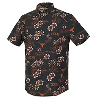 Chemise boutonnée classique Kekai Tri-Blend pour homme, modèle Reyn Spooner, Texas Longhorns, noire