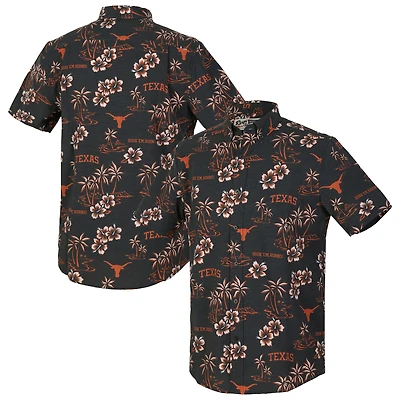 Chemise boutonnée classique Kekai Tri-Blend pour homme, modèle Reyn Spooner, Texas Longhorns, noire