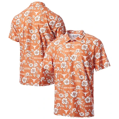 Men's Reyn Spooner  Burnt Orange Texas Longhorns Pua Performance Polo