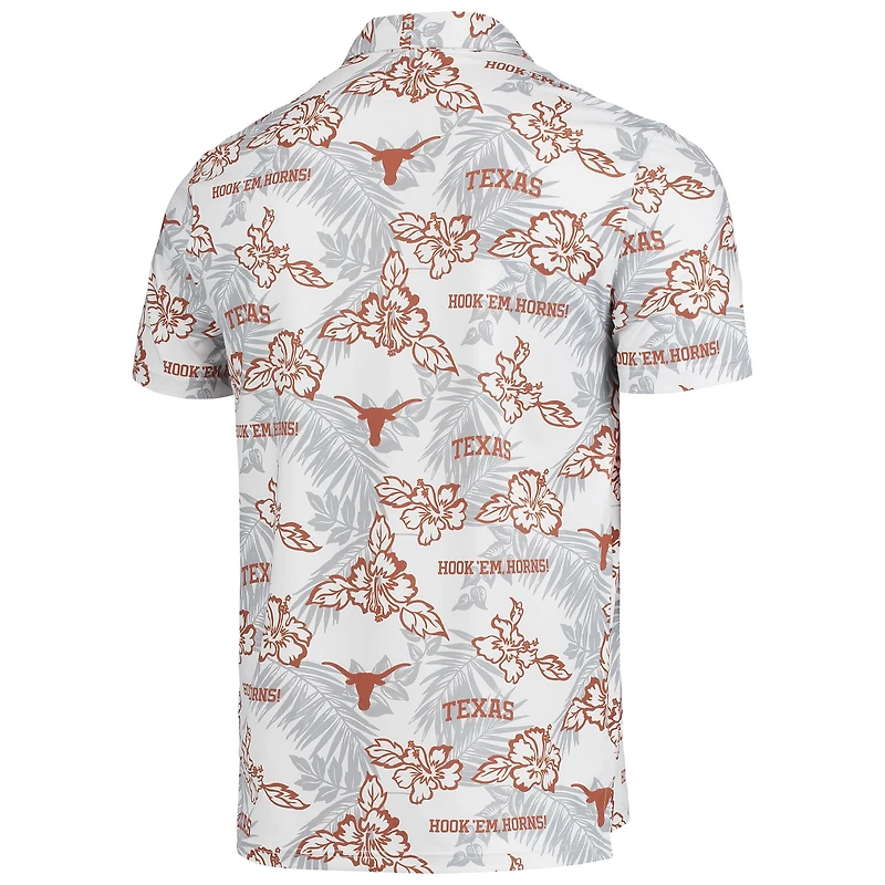 Men's Reyn Spooner White Texas Longhorns Performance Polo