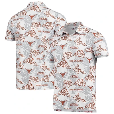 Men's Reyn Spooner White Texas Longhorns Performance Polo