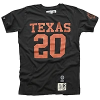 Men's Roots of Fight Earl Campbell Black Texas Longhorns Name & Number T-Shirt