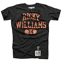 Men's Roots of Fight Ricky Williams Black Texas Longhorns Name & Number T-Shirt