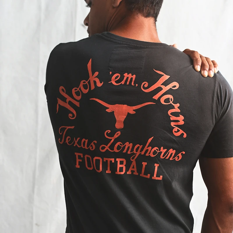 Men's Roots of Fight Ricky Williams Black Texas Longhorns Name & Number T-Shirt