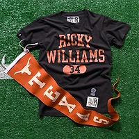 Men's Roots of Fight Ricky Williams Texas Longhorns Name & Number T-Shirt