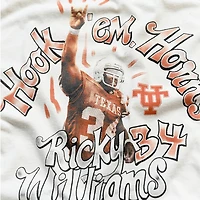 Men's Roots of Fight Ricky Williams White Texas Longhorns Name & Number T-Shirt
