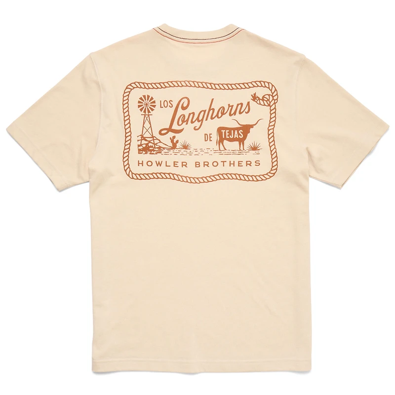 T-shirt à poche pour homme Texas Longhorns x Howler Brothers