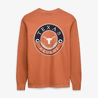 Men's  Texas Orange Longhorns Circle Seal Alumni Long-Sleeve T-Shirt