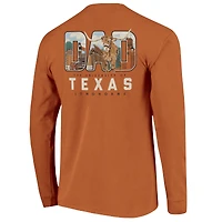 Men's Texas Orange Longhorns Father's Day Campus Drawing Long Sleeve T-Shirt