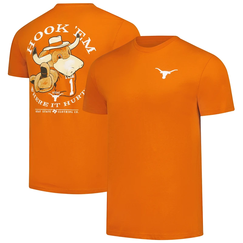 Men's Texas Orange Longhorns Rally Mascot T-Shirt