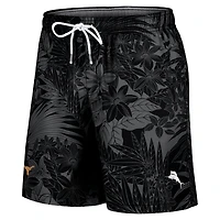 Men's Tommy Bahama Black Texas Longhorns Santiago Palms Board Shorts