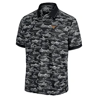 Men's Tommy Bahama Black Texas Longhorns Sport Bay View IslandZone Polo