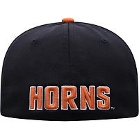 Men's Top of the World Black/Texas Orange Texas Longhorns Two-Tone Reflex Hybrid Tech Flex Hat