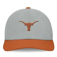 Men's Top of the World  Gray/Burnt Orange Texas Longhorns Mick Flex Hat