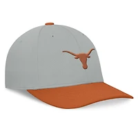 Men's Top of the World  Gray/Burnt Orange Texas Longhorns Mick Flex Hat