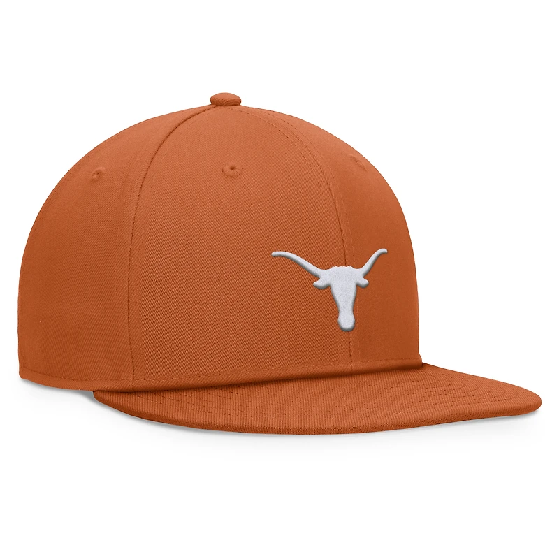 Casquette Snapback fondamentale Top of the World Texas Orange Texas Longhorns pour hommes