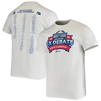 T-shirt blanc pour hommes du tournoi d'État de débat CX 2018