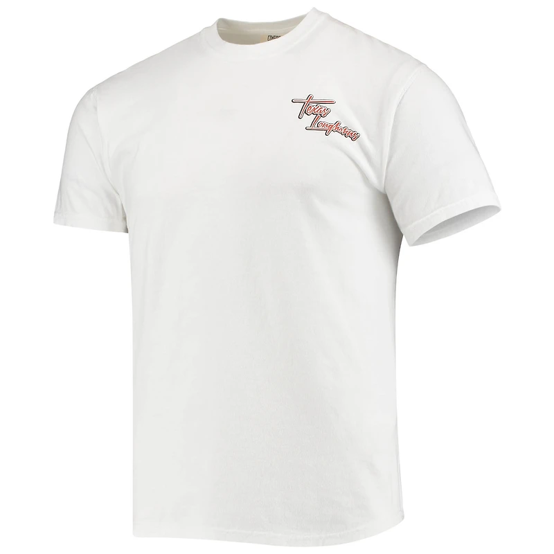Men's White Texas Longhorns Mascot Bandana T-Shirt