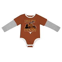 Newborn & Infant Colosseum Texas Orange Longhorns Next Stop Long Sleeve Bodysuit