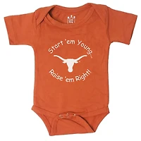 Newborn & Infant Little King Texas Orange Longhorns Start 'Em Young Bodysuit