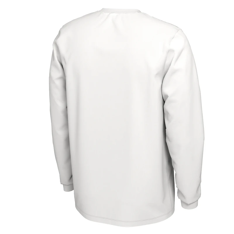 T-shirt Nike à manche longue blanc Texas Longhorns 2023 On Court Bench
