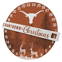 Pegasus Texas Longhorns Countdown to Christmas Wall Sign