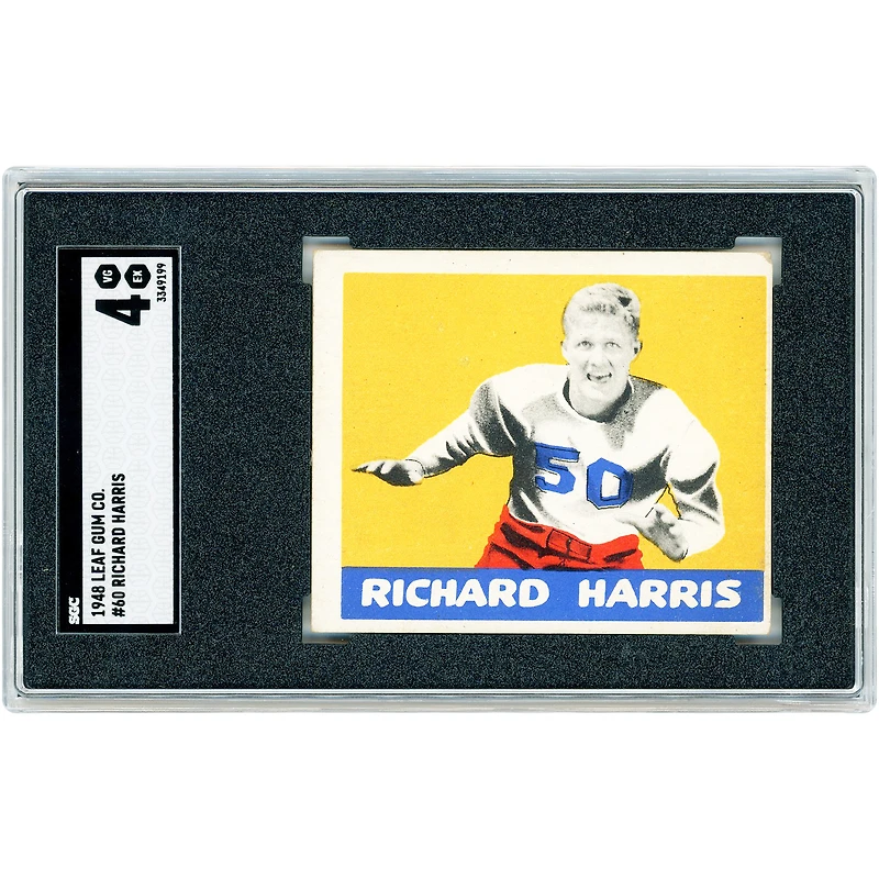 Richard Harris Texas Longhorns 1948 Leaf Gum Co. #60 SGC Authenticated 4 Card