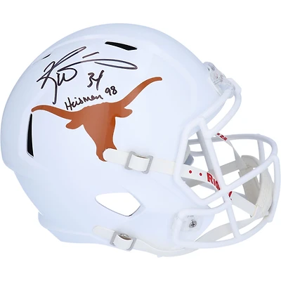 Casque réplique autographié par Ricky Williams Texas Longhorns Riddell Speed ​​avec inscription « Heisman 98 »