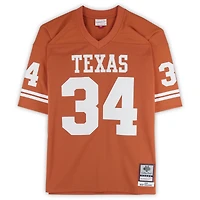 Maillot réplique orange autographié par Ricky Williams des Texas Longhorns, Mitchell & Ness, avec inscription « 98 Heisman ».