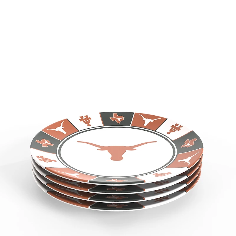 Tervis Texas Longhorns Four-Piece Melamine Dinner Plate Set