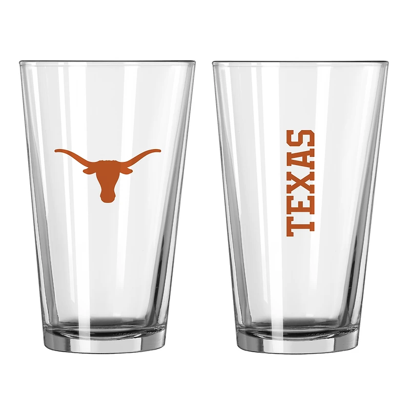 Texas Longhorns 16oz. Team Wordmark Game Day Pint Glass