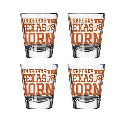 Texas Longhorns 4-Pack 2oz. Shot Glass Set