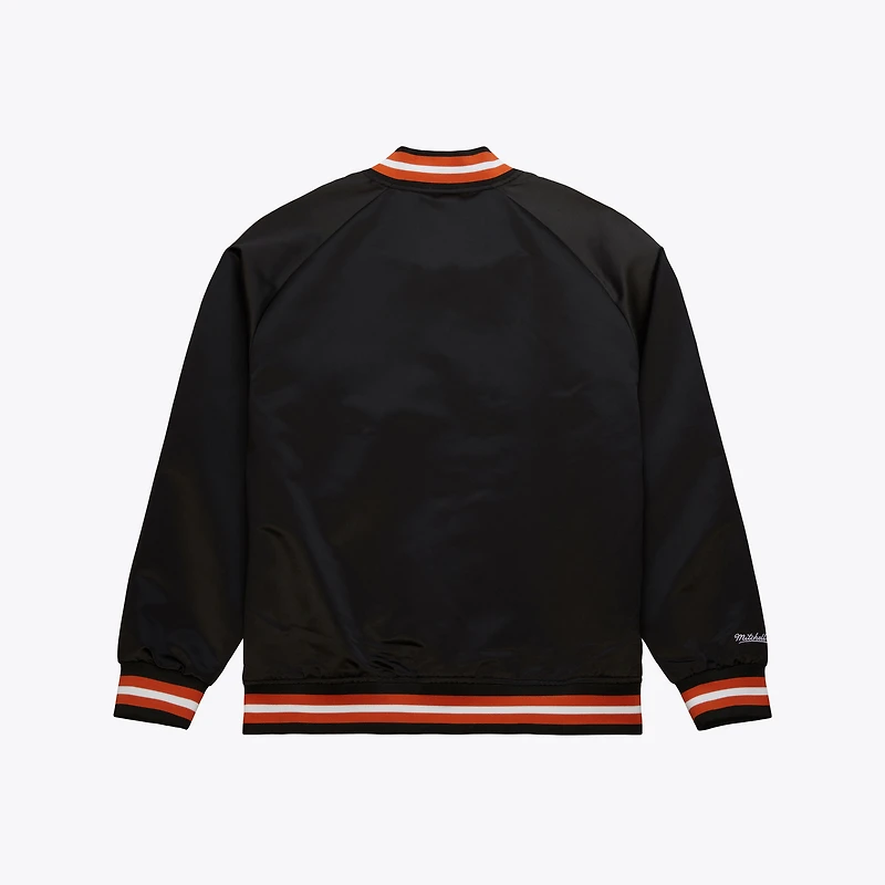 Texas Longhorns Black Satin Raglan Full-Snap Jacket