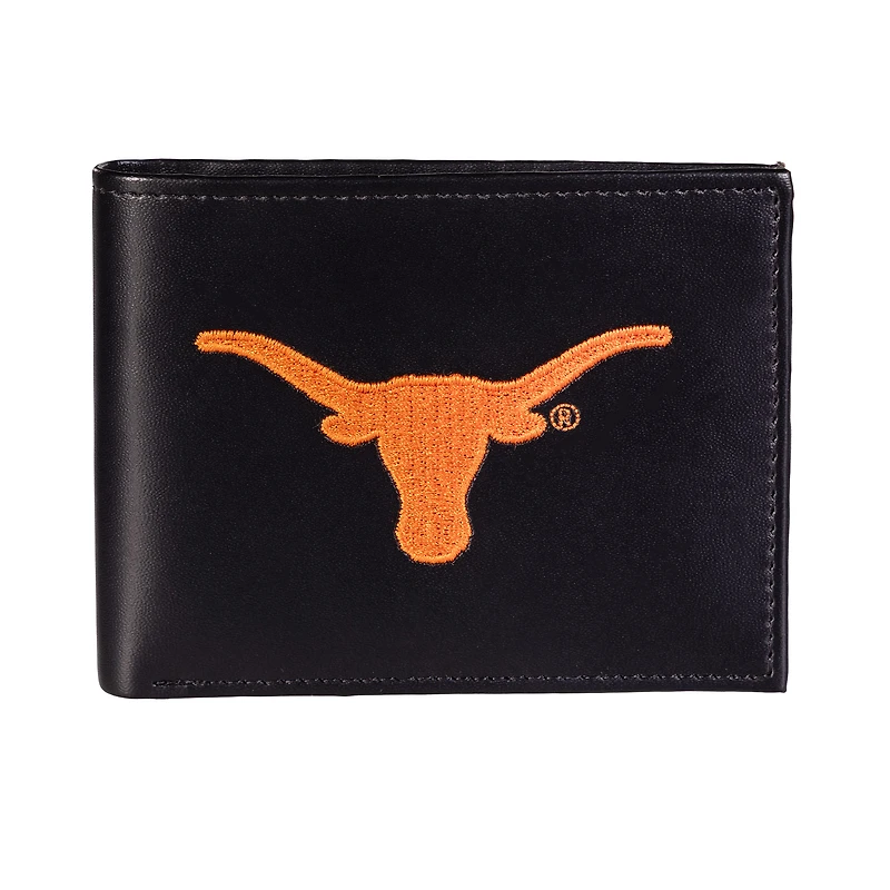 Texas Longhorns Synthetic Leather Embroidered Bifold Wallet