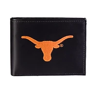 Texas Longhorns Synthetic Leather Embroidered Bifold Wallet