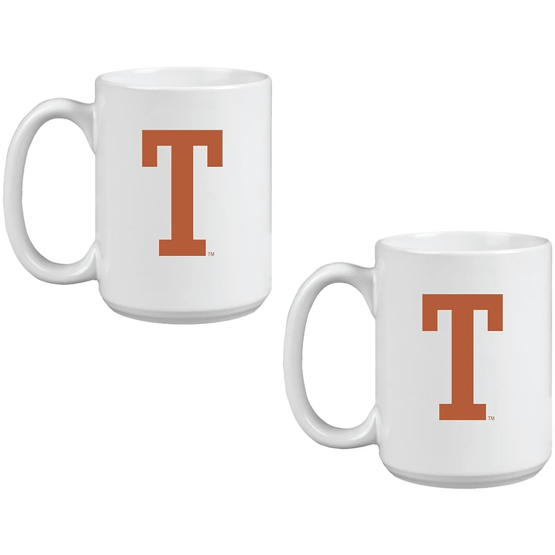 Texas Longhorns Two Pack 15oz. Vault Sketch Ceramic Mug Set