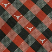 Texas Longhorns Woven Checkered Tie - Burnt Orange/Black