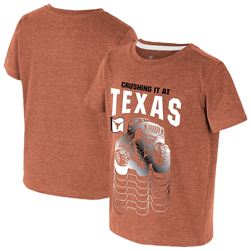 T-shirt orange brûlé pour tout-petits du Colisée Texas Longhorns Crushing It