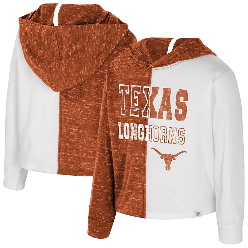 Sweat à capuche orange Texas Longhorns Gals pour tout-petits Colosseum