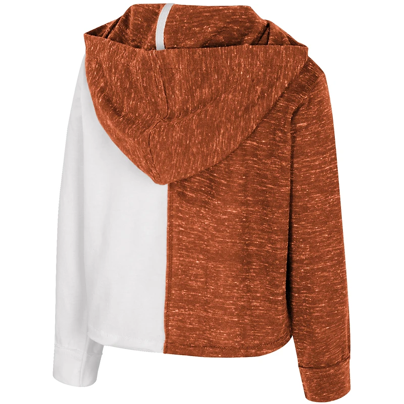 Sweat à capuche orange Texas Longhorns Gals pour tout-petits Colosseum