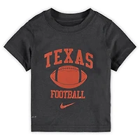 T-shirt de performance Nike Texas Longhorns Team Retro Lockup Legend anthracite pour tout-petit