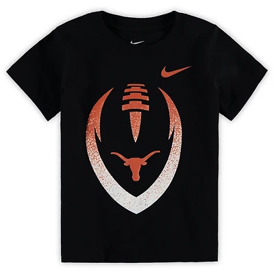 Toddler Nike Black Texas Longhorns Football Icon T-Shirt