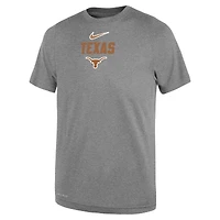 Toddler Nike Heather Gray Texas Longhorns Legend Slogan Performance T-Shirt