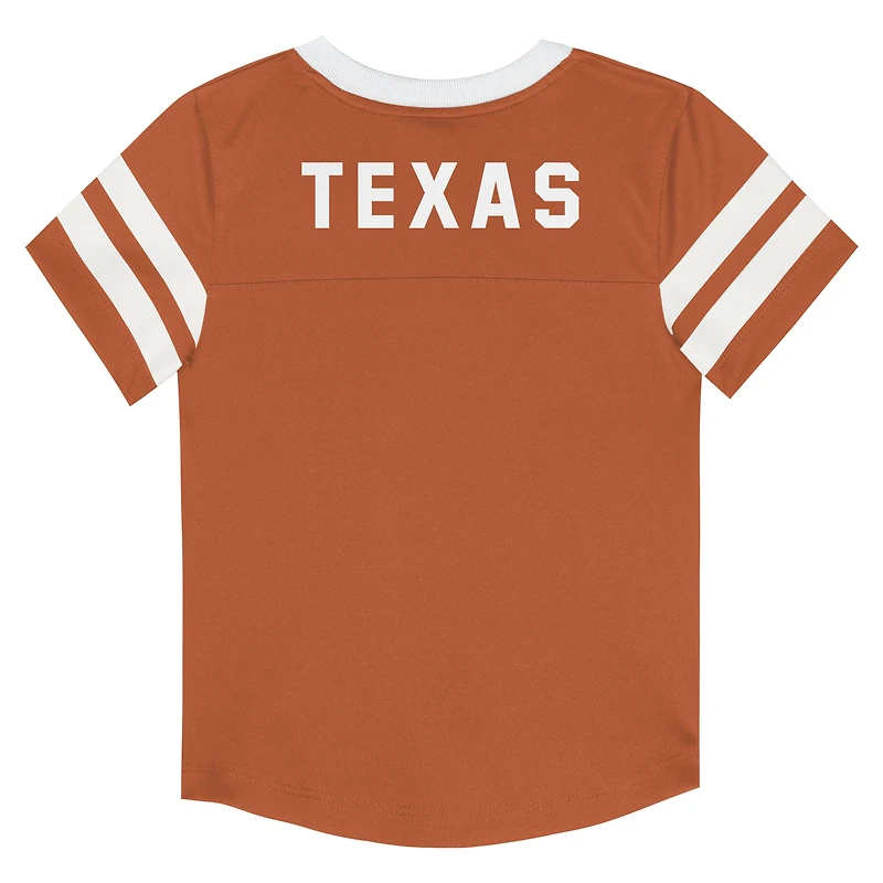 Ensemble haut et pantalon à col en V pour tout-petits Outerstuff marron/noir Texas Longhorns Red Zone